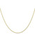 Image of 16" 10K Yellow Gold 1.15mm Carded Cable Rope Chain Necklace