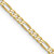 Image of 16" 10K Yellow Gold 2.2mm Flat Figaro Chain Necklace