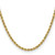 Image of 16" 10K Yellow Gold 3.5mm Semi-solid Diamond-cut Rope Chain Necklace