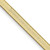 16" 10K Yellow Gold 3mm Silky Herringbone Chain Necklace