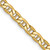 Image of 16" 10K Yellow Gold 4mm Semi-Solid Anchor Chain Necklace