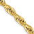 Image of 16" 10K Yellow Gold 5.4mm Semi-Solid Rope Chain Necklace