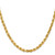 Image of 16" 14K Yellow Gold 4.5mm Diamond-cut Rope with Lobster Clasp Chain Necklace