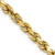 Image of 16" 14K Yellow Gold 5.5mm Semi-solid Diamond-cut Rope Chain Necklace