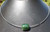 16" Necklace w/15mm Siberian Genuine Natural Nephrite Jade Bead