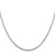 Image of 16" Sterling Silver 2mm Flat Link Cable Chain Necklace