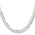 Image of 16" Sterling Silver 8mm Concave Beveled Curb Chain Necklace