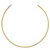 16 inch Sterling Silver Flash Gold-plated Reversible 3mm Cubetto Omega Chain Necklace