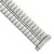 Image of 16-20mm 6.75" Silver-tone DeFlexo Expansion Stainless Steel Watch Band