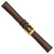 Image of 16mm 7.75" Brown Glove Leather Gold-tone Buckle Watch Band