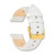 Image of 16mm 7.75" White Glove Leather Gold-tone Buckle Watch Band