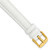 Image of 16mm 7.75" White Glove Leather Gold-tone Buckle Watch Band