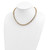 17.5" 14K Yellow Gold 12mm Polished Fancy Link Chain Necklace
