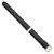 Image of 17mm 7.5" Black Italian Leather Gold-tone Buckle Watch Band