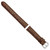 Image of 17mm 7.5" Brown Alligator Style Grain Leather Silver-tone Buckle Watch Band
