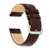 Image of 17mm 7.5" Brown Alligator Style Grain Leather Silver-tone Buckle Watch Band