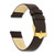 Image of 17mm 7.5" Flat Brown Leather Gold-tone Buckle Watch Band