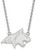 Image of 18" 10K White Gold Montana State University Large Pendant w/ Necklace by LogoArt