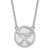 Image of 18" 10K White Gold NHL Buffalo Sabres Large Pendant w/ Necklace by LogoArt
