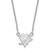 Image of 18" 10K White Gold NHL Pittsburgh Penguins Small Pendant w/ Necklace by LogoArt