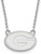 Image of 18" 10K White Gold University of Georgia Small Pendant Necklace LogoArt 1W015UGA-18