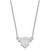 Image of 18" 10K White Gold University of New Orleans Small Pendant w/ Necklace by LogoArt