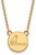 Image of 18" 10K Yellow Gold Samford University Small Pendant w/ Necklace by LogoArt