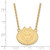 Image of 18" 10K Yellow Gold St. Cloud State Large Pendant w/ Necklace by LogoArt