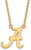 Image of 18" 10K Yellow Gold University of Alabama Large Pendant Necklace LogoArt 1Y016UAL-18