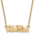 Image of 18" 10K Yellow Gold University of Mississippi Sm Pendant Necklace LogoArt 1Y054UMS