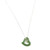 18 inch 13mm Natural Untreated Nephrite Jade Cutout Heart Pendant Necklace