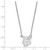 Image of 18" 14K White Gold Florida State University Sm Pendant Necklace LogoArt 4W015FSU-18