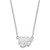 Image of 18" 14K White Gold Kansas State University Sm Pendant Necklace LogoArt 4W015KSU-18
