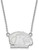 Image of 18" 14K White Gold Kent State University Small Pendant w/ Necklace by LogoArt