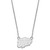 Image of 18" 14K White Gold The University of Texas at El Paso Small Pendant LogoArt Necklace