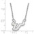 Image of 18" 14K White Gold University of South Florida Small Pendant w/ Necklace by LogoArt