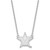 18" 14K White Gold Vanderbilt University Large Pendant w/ Necklace by LogoArt