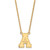 18 inch 14K Yellow Gold Appalachian State University Large Pendant Necklace by LogoArt