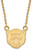 Image of 18" 14K Yellow Gold Baylor University Small Pendant w/ Necklace LogoArt (4Y030BU-18)