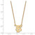 Image of 18" 14K Yellow Gold Florida State University Sm Pendant Necklace LogoArt 4Y015FSU-18