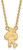 Image of 18" 14K Yellow Gold Iowa State University Large Pendant Necklace LogoArt 4Y024IAS-18