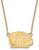 Image of 18" 14K Yellow Gold Kent State University Small Pendant w/ Necklace by LogoArt