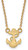 Image of 18" 14K Yellow Gold Navy Small Pendant w/ Necklace by LogoArt