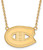 Image of 18" 14K Yellow Gold NHL Montreal Canadiens Large Pendant w/ Necklace by LogoArt