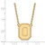 Image of 18" 14K Yellow Gold Ohio State University Large Pendant Necklace LogoArt 4Y054OSU-18