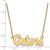 Image of 18" 14K Yellow Gold University of Florida Small Pendant Necklace LogoArt 4Y049UFL-18