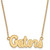 Image of 18" 14K Yellow Gold University of Florida Small Pendant Necklace LogoArt 4Y049UFL-18