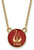 Image of 18" Gold Plated 925 Silver Alpha Chi Omega XSmall Pendant Necklace LogoArt GP042ACO