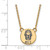 18" Gold Plated 925 Silver Phi Sigma Sigma XSmall Pendant Necklace LogoArt GP044PSS