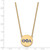 Image of 18" Gold Plated 925 Silver Theta Phi Alpha Sm Pendant Necklace LogoArt GP028TPA-18